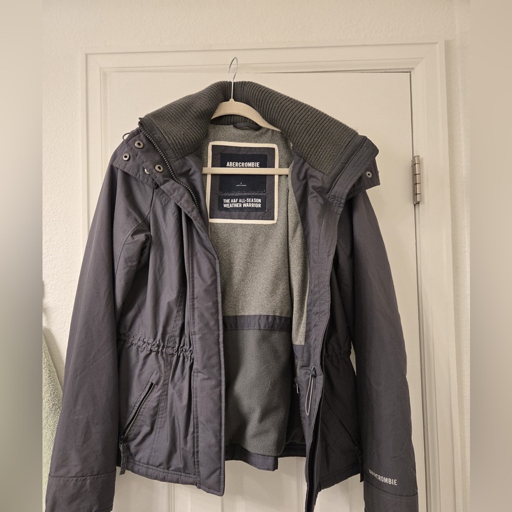 Abercrombie & Fitch Women's Charcoal Utility Jacket